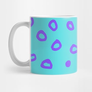 Abstract boho purple bubble pattern Mug